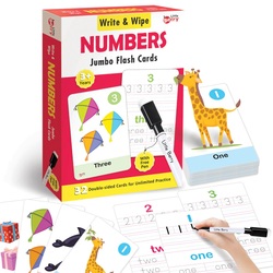 Little Berry WRITE n WIPE Jumbo FLASH CARDS - Numbers